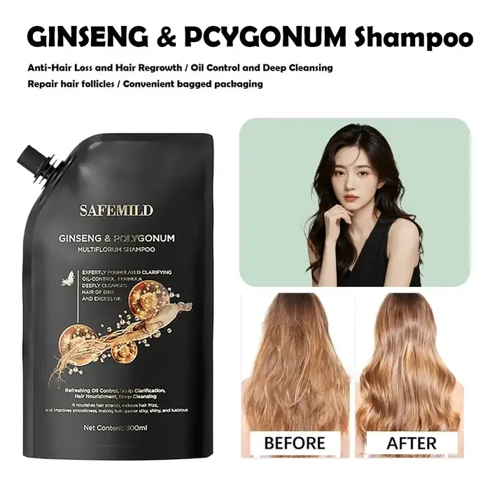 Shampooing capillaire au ginseng et au Polygonum Multiflorum 300 ml