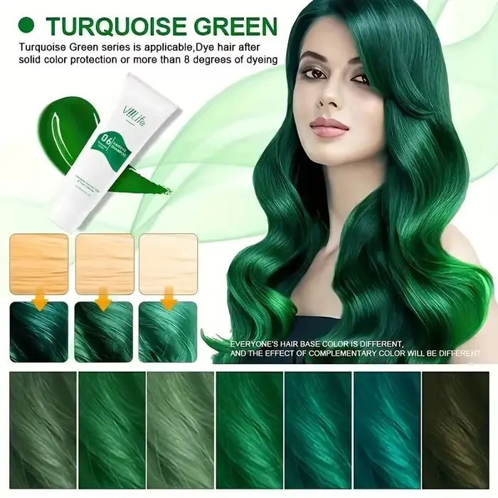 ViiLife 8 variétés de couleurs hydratantShampooing traité coloré qui ne se décolore pas en 15 jours 