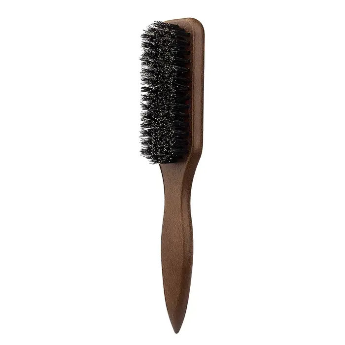 Brosse à cheveux en poils de sanglier (unisexe)-brosse à poils coiffants professionnelle sans parfum