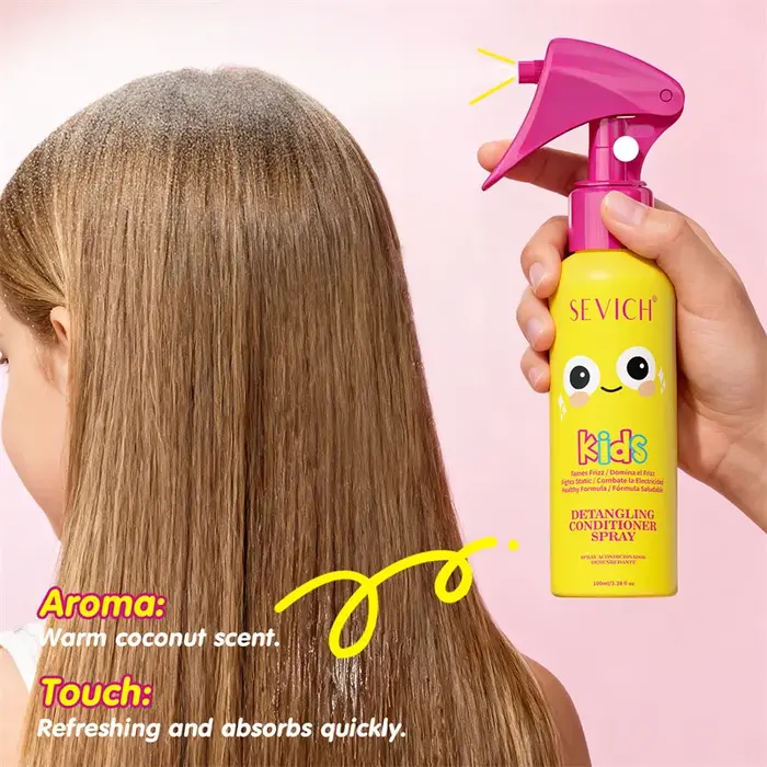 Spray démêlant pour cheveux d'enfants 100ml – Élixir revitalisant sans rinçage