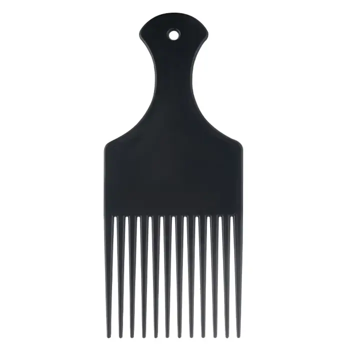 Peigne Afro pour cheveux afro-américains, peigne démêlant à dents larges pour coiffure bouclée, perr