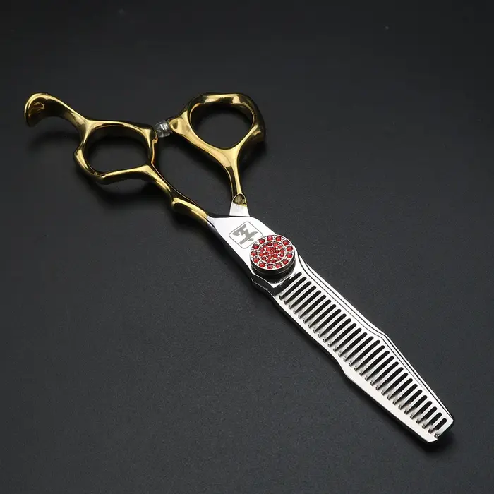 XUANFENG ciseaux à cheveux de processus CNC de 6 pouces, vis rubis, ciseaux de coupe de coiffeur et