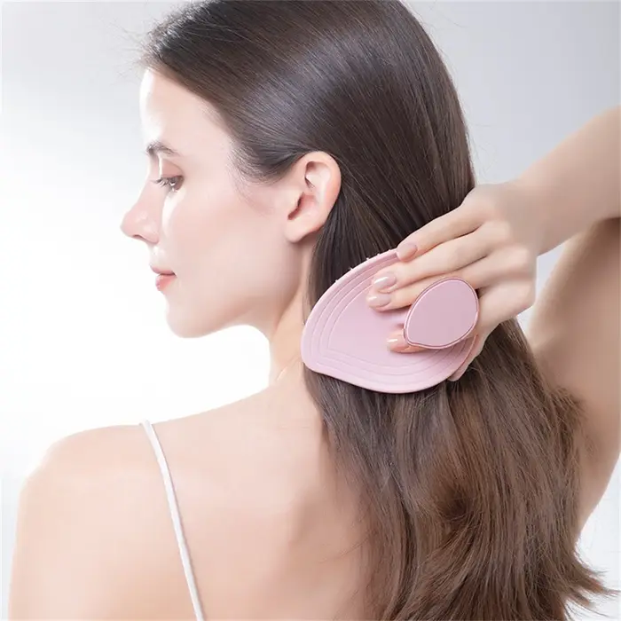 Brosse à shampoing en Silicone pour Massage du cuir chevelu, 1 pièce, essentiel pour le lavage des cheveux à la maison, pour un nettoyage en profondeur et un Massage relaxant du cuir chevelu
