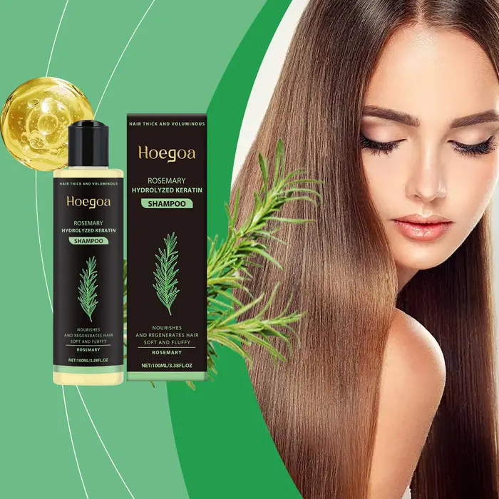 Shampooing au romarin pour cheveux volumineux et épaississants