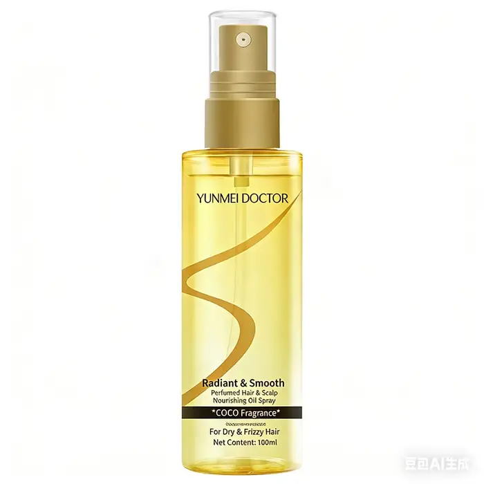 Huile capillaire anti-frisottis en spray