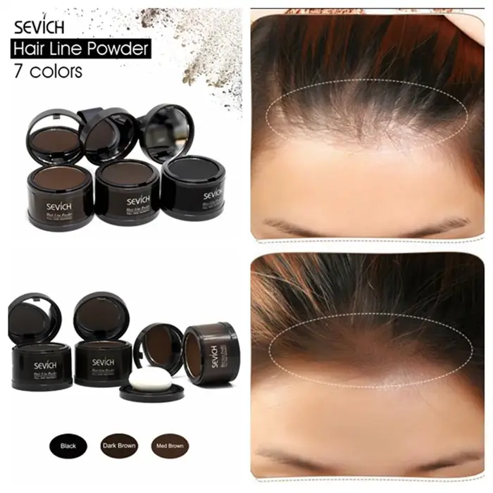 Poudre d'ombre à cheveux pour la réparation modifiée de la ligne