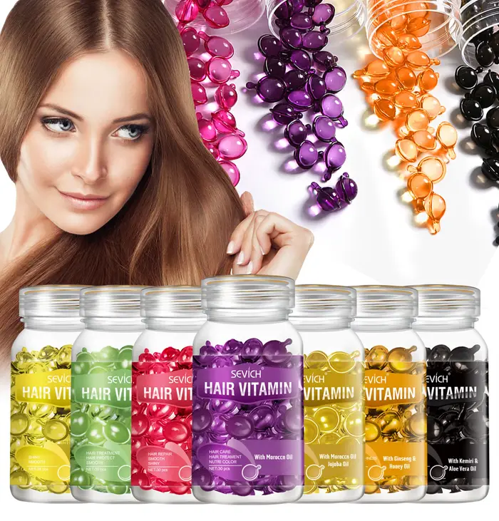 Capsules vitaminées hydratantes pour cheveux