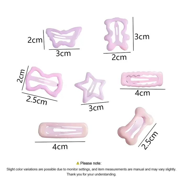 Ensemble de pinces à cheveux étoiles douces et douces, Barrettes sans traction pour bébés filles et