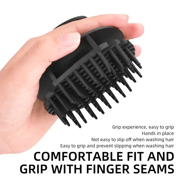 Peigne de massage pour cheveux en silicone