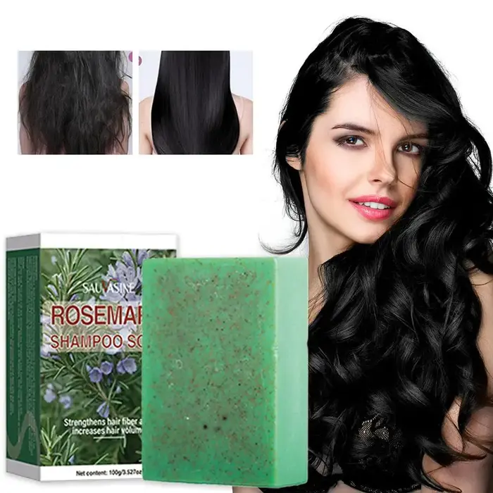 Shampoing Solide au Romarin Nettoyant en Profondeur pour le Cuir Chevelu