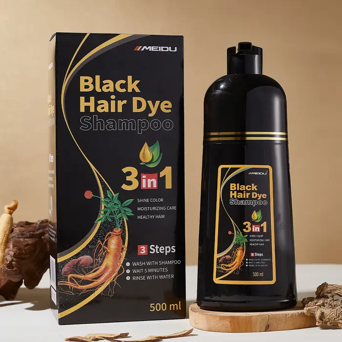 Shampoo colorant capillaire Meidu 3 en 1