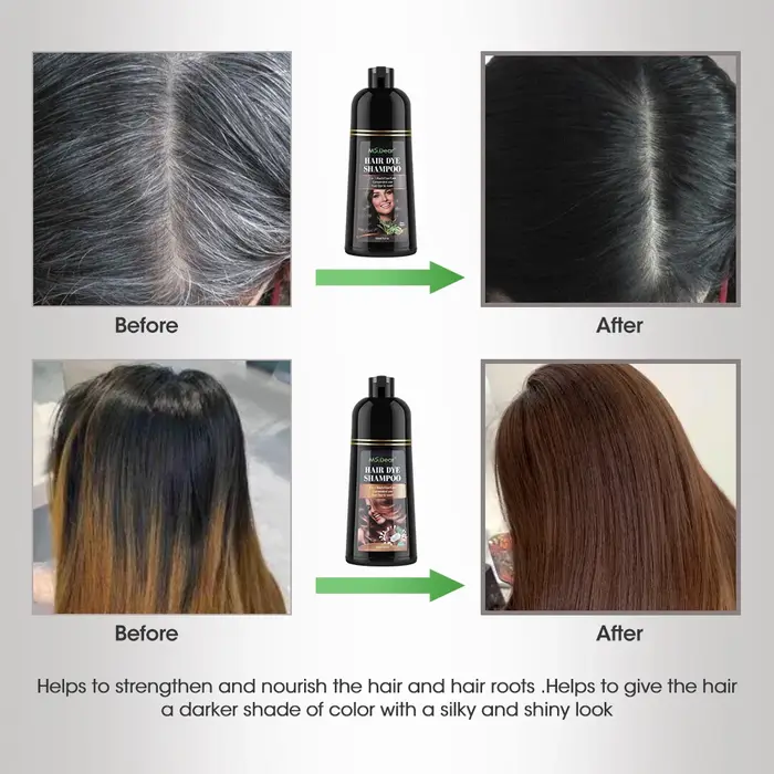 Shampoing de coloration instantanée 3 en 1