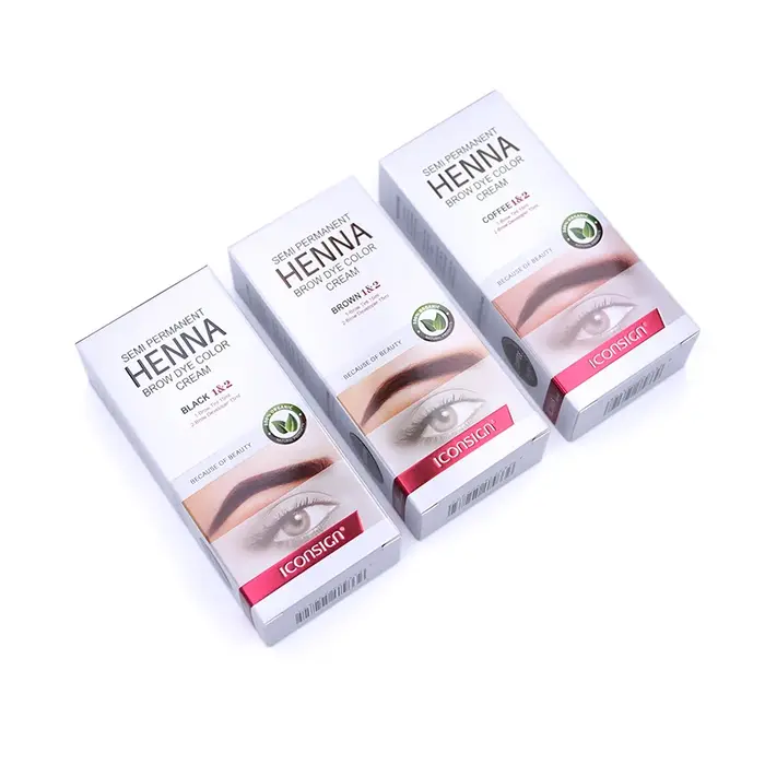 Teinture professionnelle pour cils au henné à séchage rapide