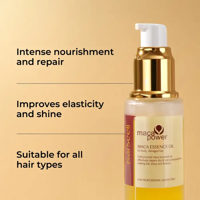 Karseell Masque capillaire 500 ml + huile d'argan 2 pièces ensemble réparation profonde conditionnement sérum
