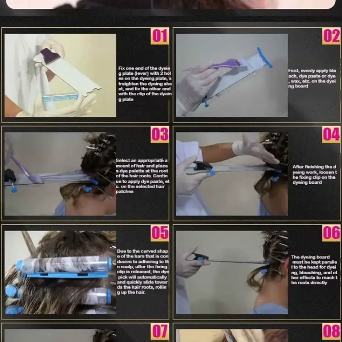 Planche de Balayage pour Salon de coiffure, ensemble d'outils de coiffure, accessoire, teinture prof