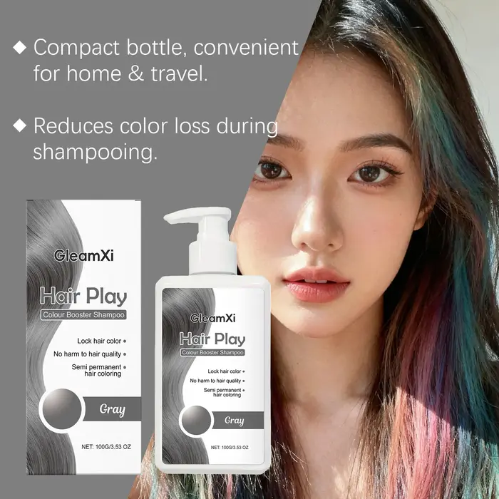 Shampoo pour cheveux gris - Fixation de la couleur