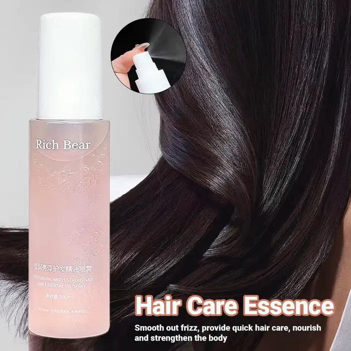 Spray capillaire pour brillance et volume, spray sec revitalisant sans rinçage ultra-léger, protecte