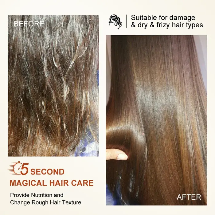 120/60ml masque capillaire magique huile d'argan crème de soin des cheveux réparation sec frisottis dommages kératine