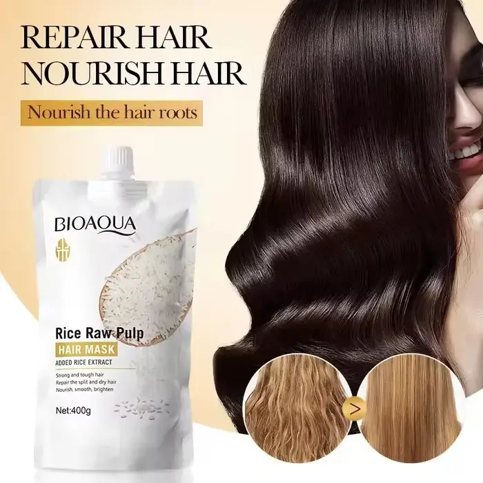 Le soin capillaire à base de riz pénètre au cœur des cheveux