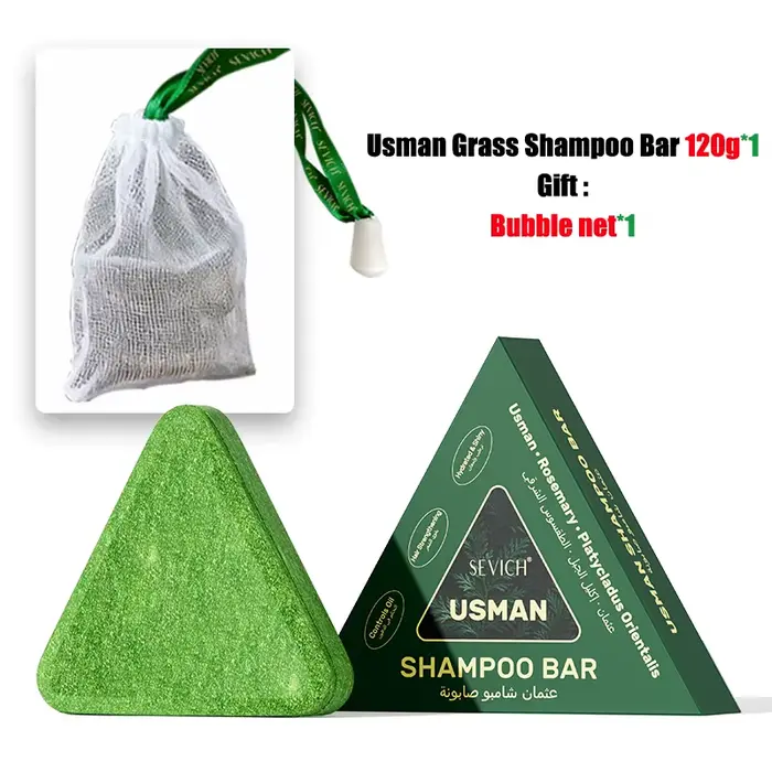 Usman herbe & Platycladus shampooing à base de plantes savon naturel perte de cheveux traiter renfor