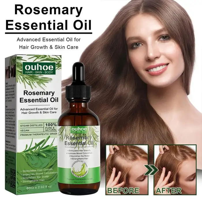 Huile essentielle de romarin huiles de soin capillaires pures naturelles 30ml/60ml