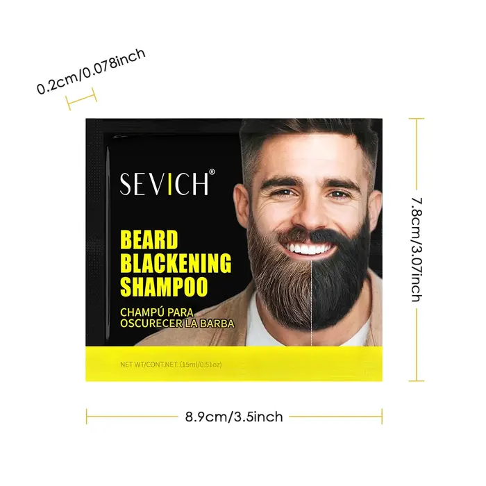 5 apprentis-Shampoing à barbe noircissant et nourrissant