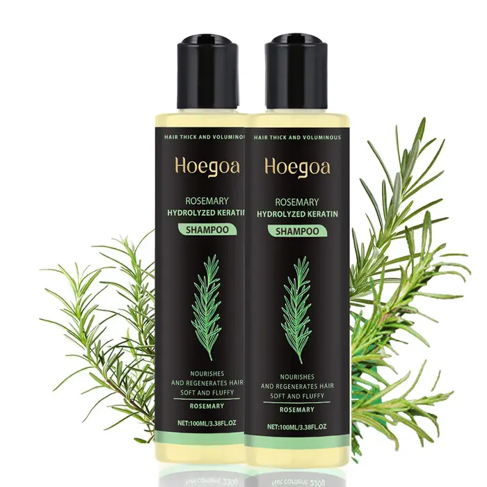 Shampoing à la menthe au romarin pour l'épaisseur des cheveux