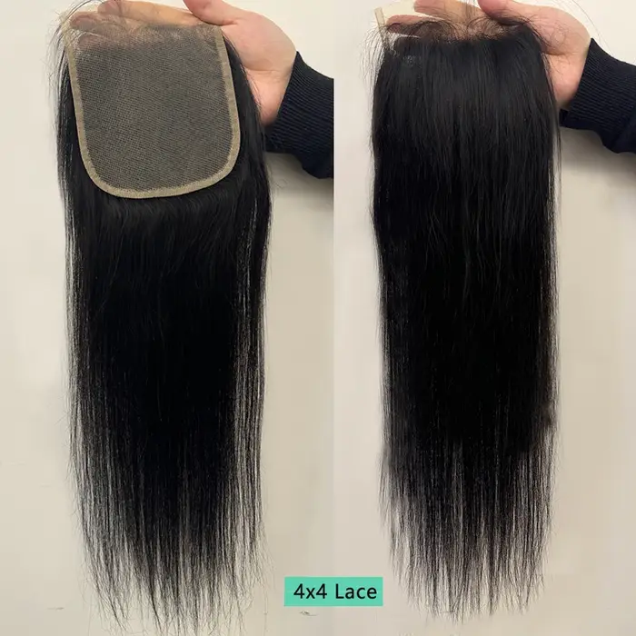 Straight 4x4 5x5 6x6 Mèches Avec Closures Perruque Vietnamienne Haut Qualité Closure Cheveux Humain