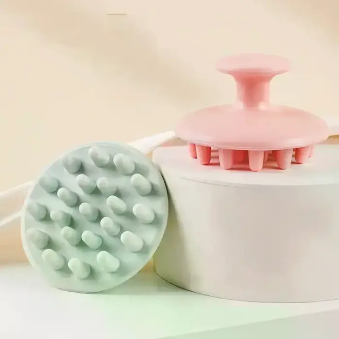 Shampoing en Silicone, masseur de cheveux du cuir chevelu