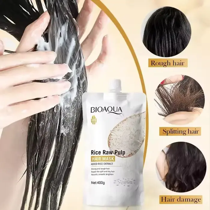 Le soin capillaire à base de riz pénètre au cœur des cheveux