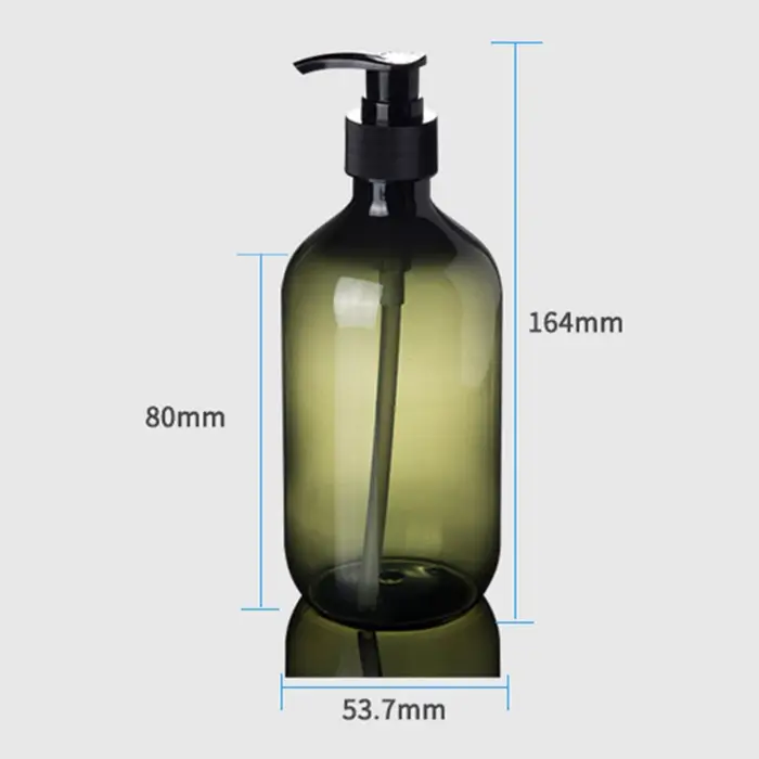 Livraison directe 500/300ml Lotion shampooing Gel douche support distributeur de savon vide pompe de bain bouteille