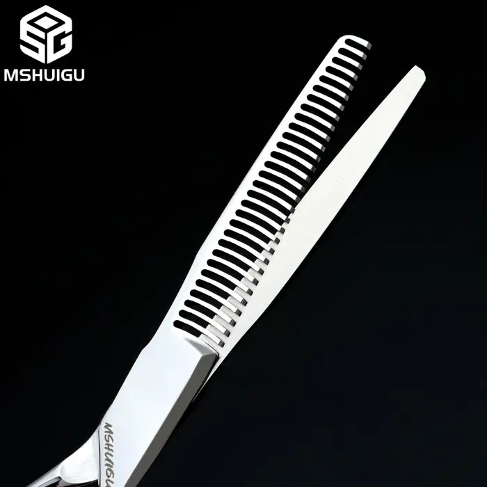 MSHUIGU Ciseaux de barbier professionnels VG10 de 6 pouces, ciseaux à effiler multi-usages avec desi