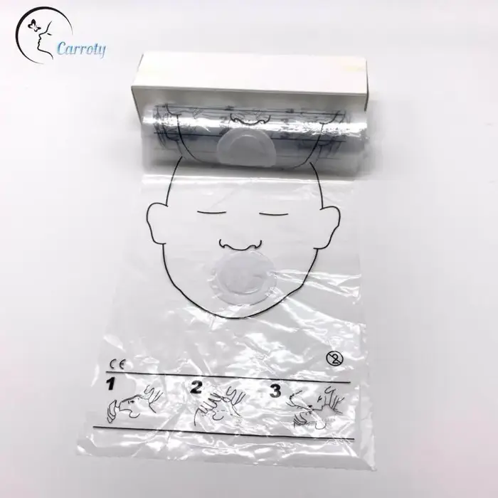 Masque de réanimation CPR, écran facial pour trousse de premiers soins, formation, 36 pièces/rouleau