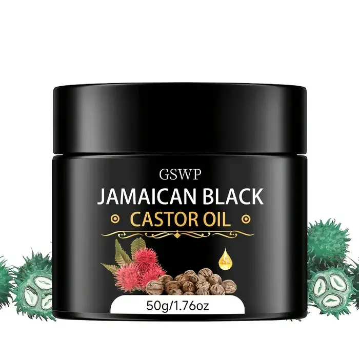 Crème pour boucles à l'huile de ricin GSWP. Hydrate en profondeur les cheveux bouclés, ajoute de la