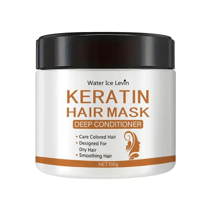 Masque capillaire à la kératine – Traitement revitalisant en profondeur pour cheveux secs et abîmés 