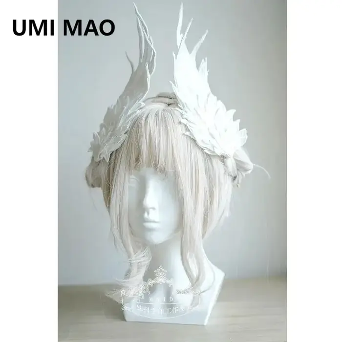 Pinces à cheveux ailes d'ange en plumes, Barrette Lolita, épingle à cheveux, Anime Cosplay, accessoi
