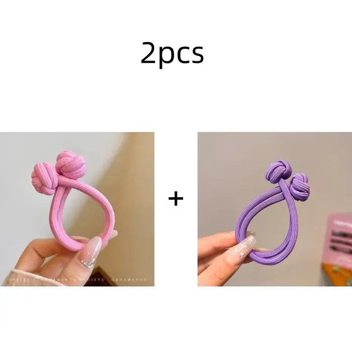 Attaches de cheveux en caoutchouc extensibles simples pour femmes