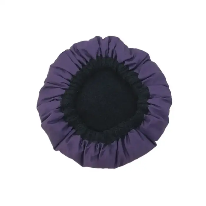 Bonnet chauffant réversible en microcarence de coton