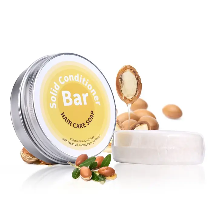 Savon revitalisant capillaire à l'huile essentielle végétale riche en huile d'argan