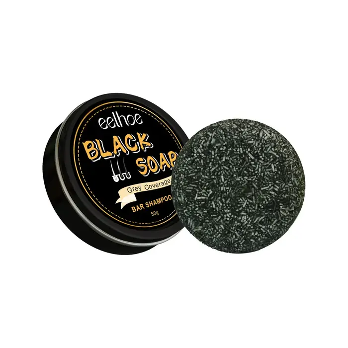 Shampoing assombrissant pour cheveux, barre de couverture pour cheveux blancs, nettoyage en profonde