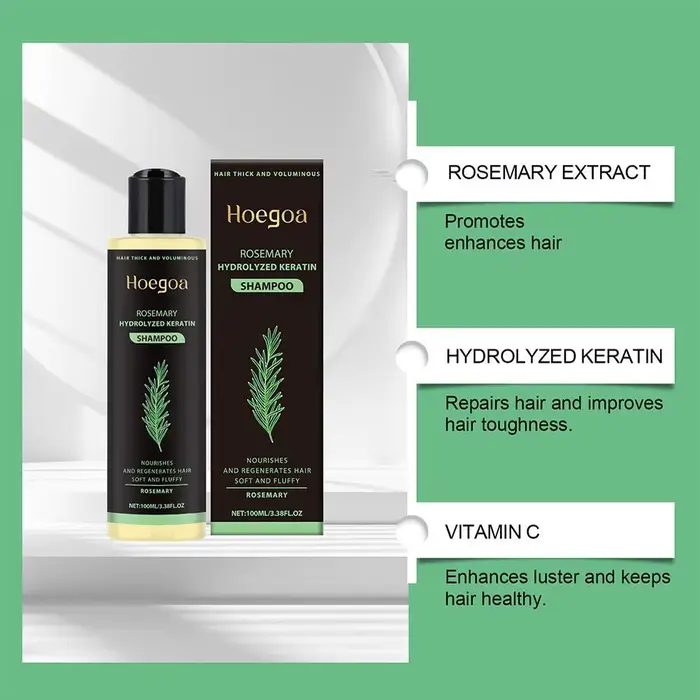 Shampoing naturel au romarin pour cheveux