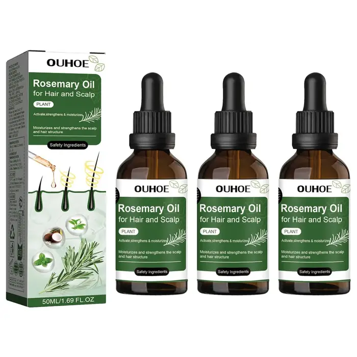 OUHOE soin des cheveux huile de romarin Essence