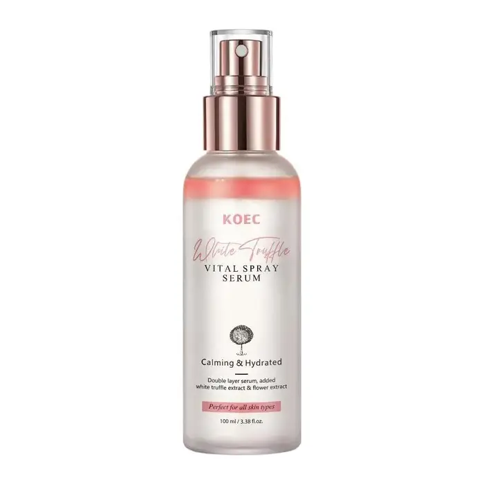Spray sérum double couche à la truffe blanche KOEC, brume hydratante pour le visage avec extrait de