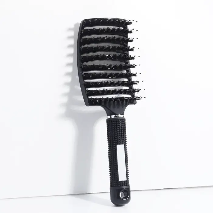 Brosse à cheveux démêlante en poils et Nylon pour femmes, peigne de Massage humide, outils de coiffu