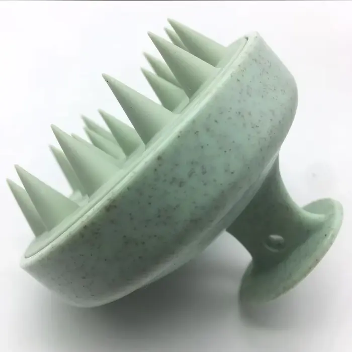 Brosse de massage en silicone pour le cuir chevelu, démêlante, anti-démangeaisons, nettoyage en prof