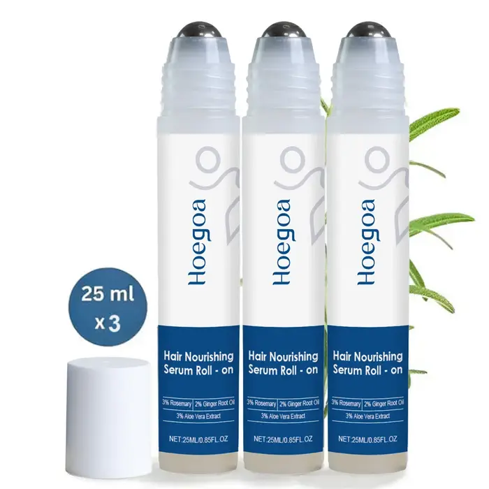Sérum capillaire roll-on à la rosemaine pour la croissance des cheveux