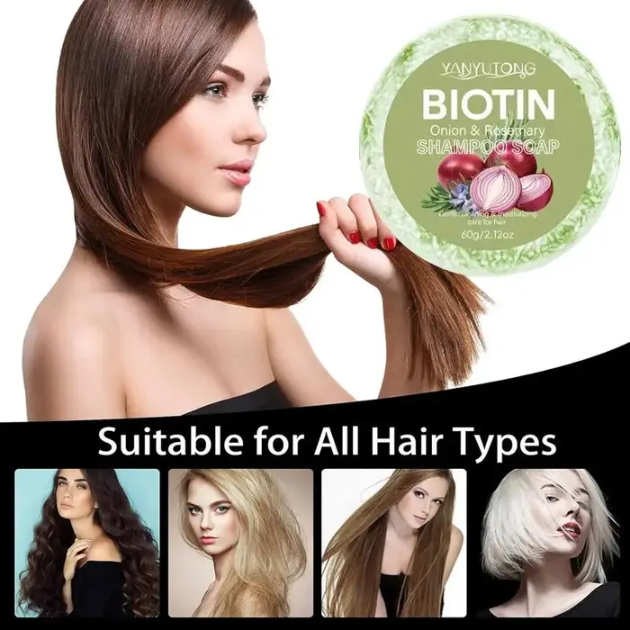 Shampoing à l'oignon et à la biotine