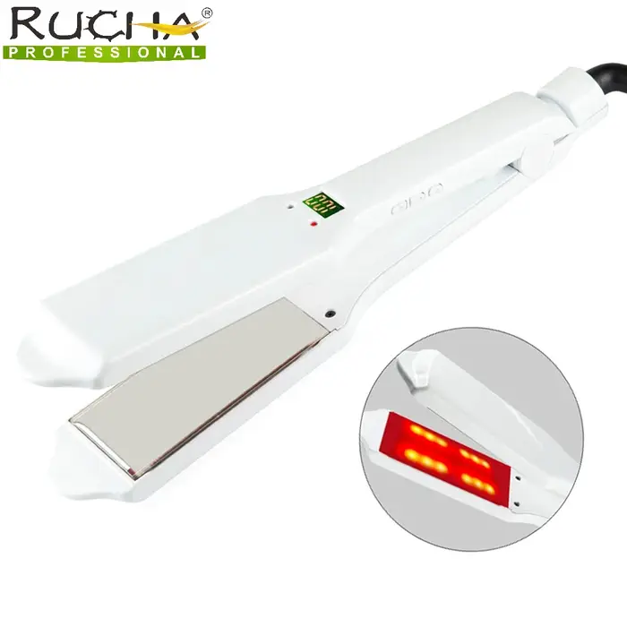 KerBrian-Fers infrarouges ultrasoniques pour cheveux secs crépus, fer de soin capillaire, réparation