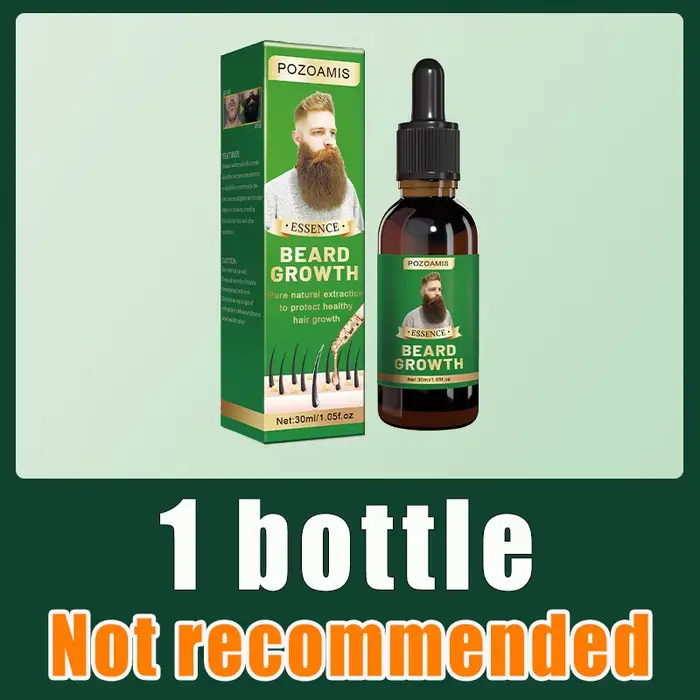 Essence de croissance de la barbe. Elle aide votre barbe à pousser rapidement et est un incontournab