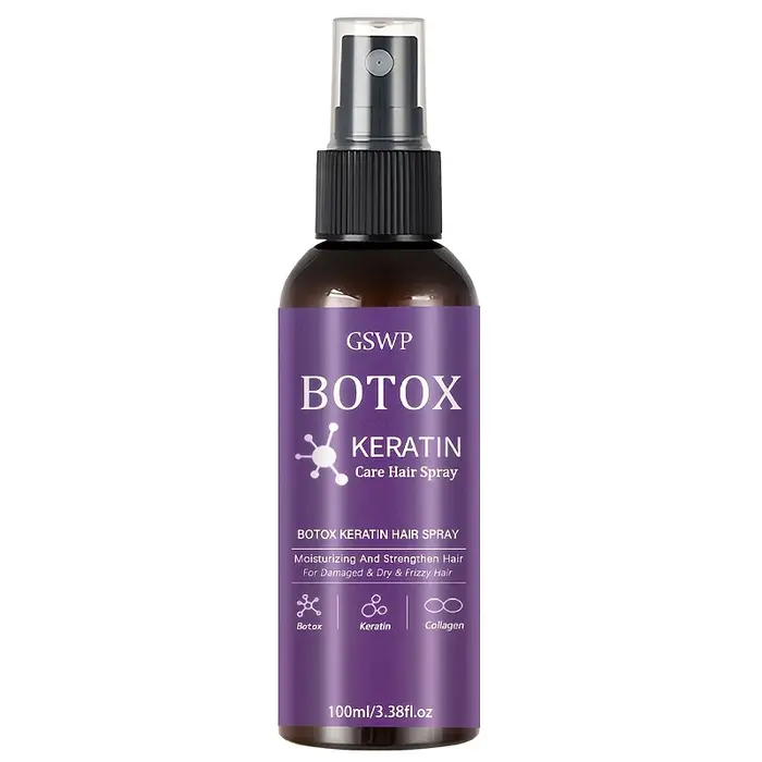 GSWP Botox Keratin Care Hair Spray, soin hydratant et fortifiant pour cheveux abîmés et secs, contrô
